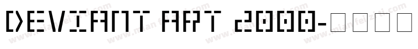 Deviant Art 2000字体转换
